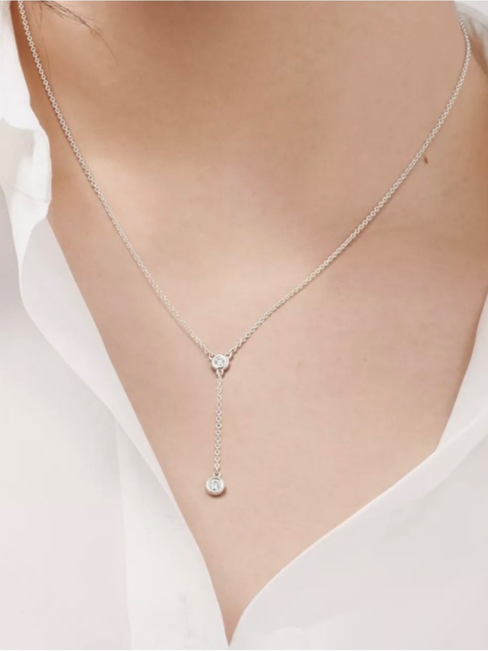 TIFFANY & CO. ELSA PERETTI DIAMONDS BY THE YARD NECKLACE